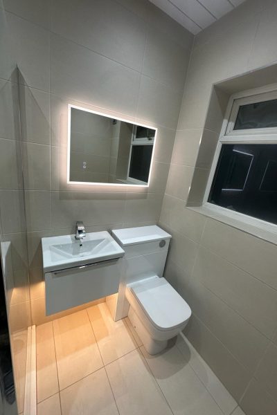 Completed bathroom installation by Adal Plumbing & Heating in Doncaster