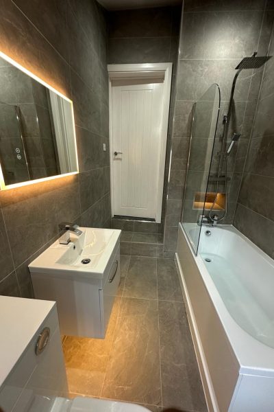 Completed bathroom installation by Adal Plumbing & Heating in Doncaster