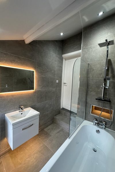 Completed bathroom installation by Adal Plumbing & Heating in Doncaster