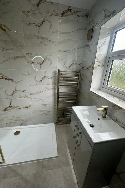 Bathroom fit-out and tiling project by Adal Plumbing & Heating in Doncaster
